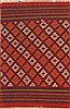 Kilim Red Hand Knotted 22 X 34  Area Rug 100-12003 Thumb 0