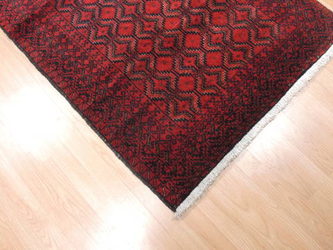 Baluch Red Hand Knotted 40 X 710 Area Rug 100-12006 Image 6