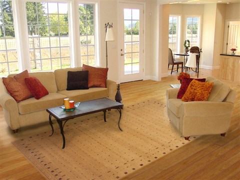 Gabbeh Yellow Hand Knotted 80 X 115 Area Rug 100-12007 Image 4