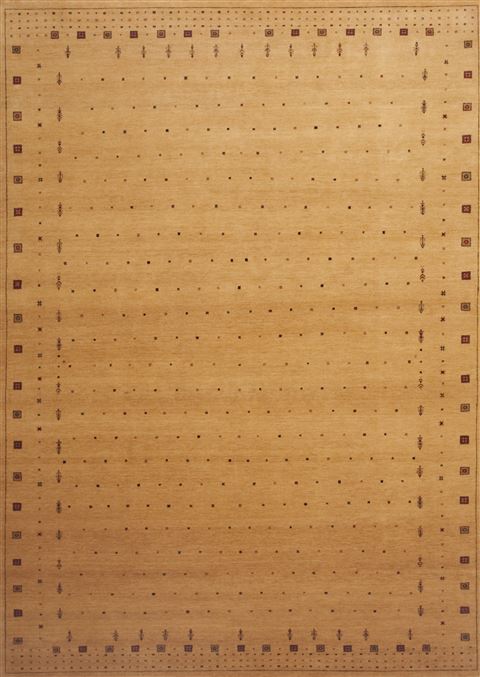 Gabbeh Yellow Hand Knotted 80 X 115 Area Rug 100-12007 Image 0