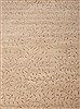 Modern Beige Hand Knotted 82 X 112 Area Rug 100-12008 Thumb 0