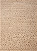 Modern Beige Hand Knotted 82 X 112  Area Rug 100-12008 Thumb 0