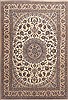 Nain White Hand Knotted 79 X 118  Area Rug 100-12010 Thumb 0