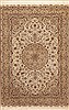 Tabriz Beige Hand Knotted 135 X 200  Area Rug 100-12012 Thumb 0
