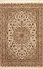 Tabriz Beige Hand Knotted 135 X 200  Area Rug 100-12012 Thumb 0