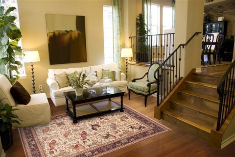 Qum Beige Hand Knotted 68 X 99 Area Rug 100-12013 Image 3