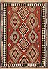 Kilim Red Hand Knotted 65 X 90  Area Rug 100-12019 Thumb 0