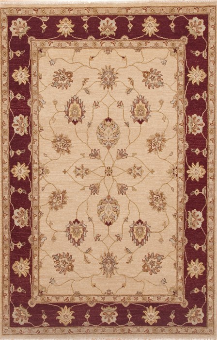 Chobi Beige Hand Knotted 511 X 91 Area Rug 100-12026 Image 0