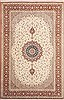 Tabriz Beige Hand Knotted 63 X 99  Area Rug 100-12031 Thumb 0