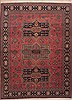 Kazak Red Hand Knotted 84 X 113  Area Rug 100-12032 Thumb 0