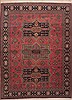 Kazak Red Hand Knotted 84 X 113 Area Rug 100-12032 Thumb 0
