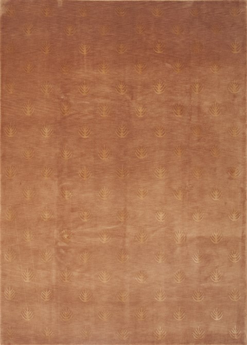 Modern Brown Hand Knotted 80 X 110 Area Rug 100-12039 Image 0