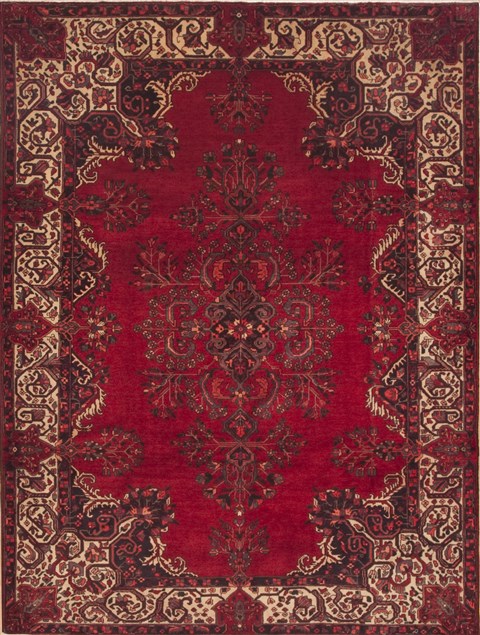 Mashad Red Hand Knotted 72 X 96  Area Rug 100-12042 Image 0