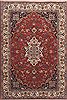 Yazd Red Hand Knotted 66 X 99  Area Rug 100-12043 Thumb 0