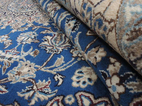 Nain Blue Hand Knotted 66 X 103 Area Rug 100-12046 Image 14