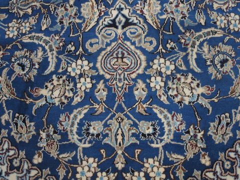 Nain Blue Hand Knotted 66 X 103 Area Rug 100-12046 Image 9