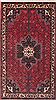 Hamedan Red Hand Knotted 38 X 66  Area Rug 100-12051 Thumb 0