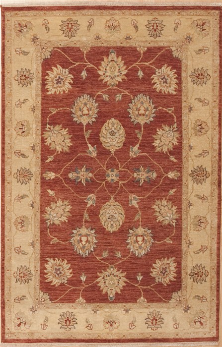Chobi Red Hand Knotted 40 X 60 Area Rug 100-12052 Image 0