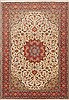 Tabriz Beige Hand Knotted 68 X 96  Area Rug 100-12063 Thumb 0