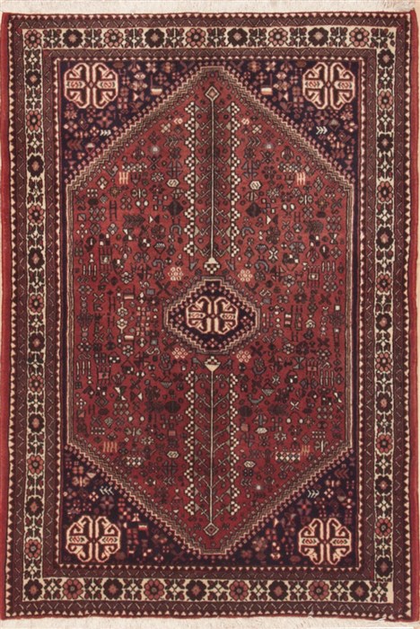 Abadeh Red Hand Knotted 36 X 51  Area Rug 100-12068 Image 0