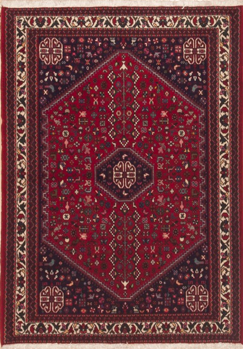 Qashqai Red Hand Knotted 36 X 50  Area Rug 100-12069 Image 0