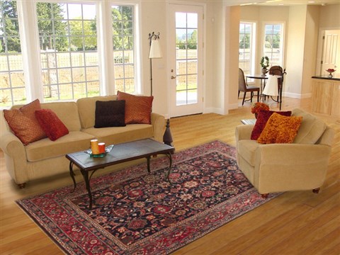 Lilihan Red Hand Knotted 73 X 102 Area Rug 100-12077 Image 4