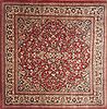 Moshk Abad Red Square Hand Knotted 107 X 107  Area Rug 100-12078 Thumb 0