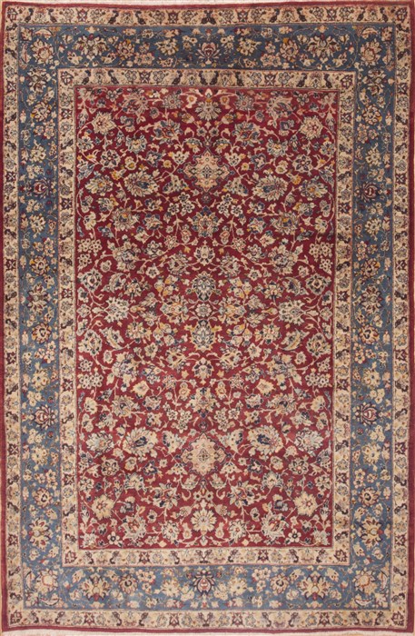 Najaf-abad Red Hand Knotted 69 X 102 Area Rug 100-12079 Image 0