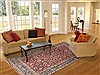 Najaf-abad Red Hand Knotted 69 X 102 Area Rug 100-12079 Thumb 4