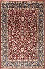 Najaf-abad Red Hand Knotted 69 X 102 Area Rug 100-12079 Thumb 0