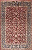 Najaf-abad Red Hand Knotted 69 X 102  Area Rug 100-12079 Thumb 0