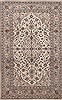 Kashan Beige Hand Knotted 66 X 105  Area Rug 100-12082 Thumb 0