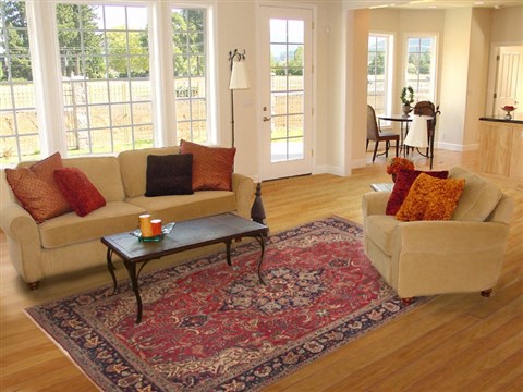 Tabriz Red Hand Knotted 67 X 104 Area Rug 100-12084 Image 4
