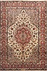 Sarouk Beige Hand Knotted 73 X 109  Area Rug 100-12086 Thumb 0