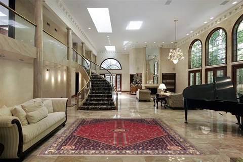 Abadeh Red Hand Knotted 68 X 100 Area Rug 100-12088 Image 1