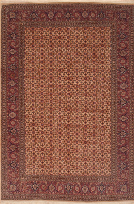 Tabriz Red Hand Knotted 67 X 910 Area Rug 100-12097 Image 0
