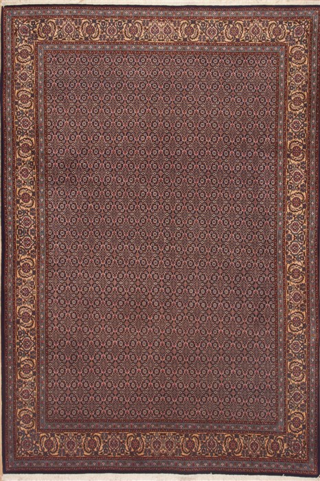 Mood Blue Hand Knotted 65 X 96  Area Rug 100-12098 Image 0