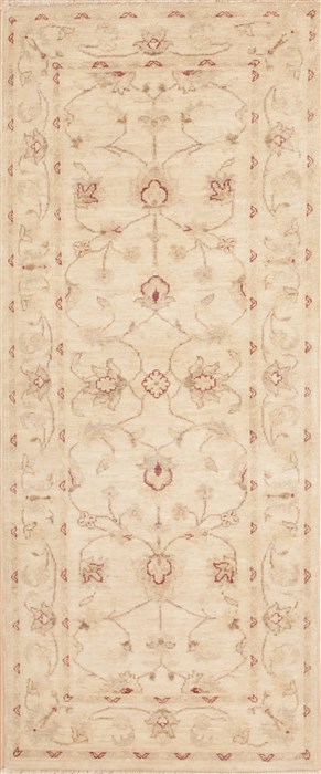 Chobi Beige Runner Hand Knotted 24 X 510  Area Rug 100-12108 Image 0