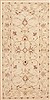 Chobi Beige Runner Hand Knotted 23 X 48  Area Rug 100-12109 Thumb 0