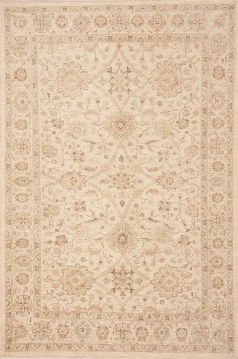 Chobi Beige Hand Knotted 65 X 98  Area Rug 100-12120 Image 0