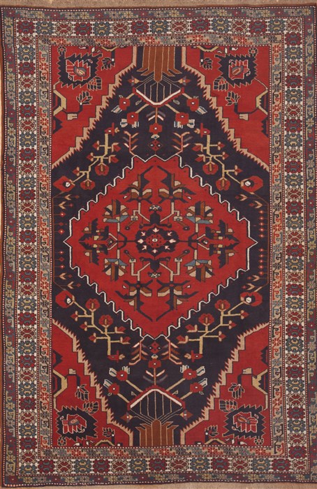 Kilim Red Hand Knotted 65 X 98  Area Rug 100-12127 Image 0