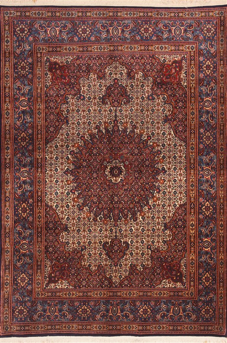 Mood Red Hand Knotted 69 X 101 Area Rug 100-12132 Image 0