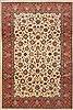 Sarouk Beige Hand Knotted 67 X 911 Area Rug 100-12134 Thumb 0