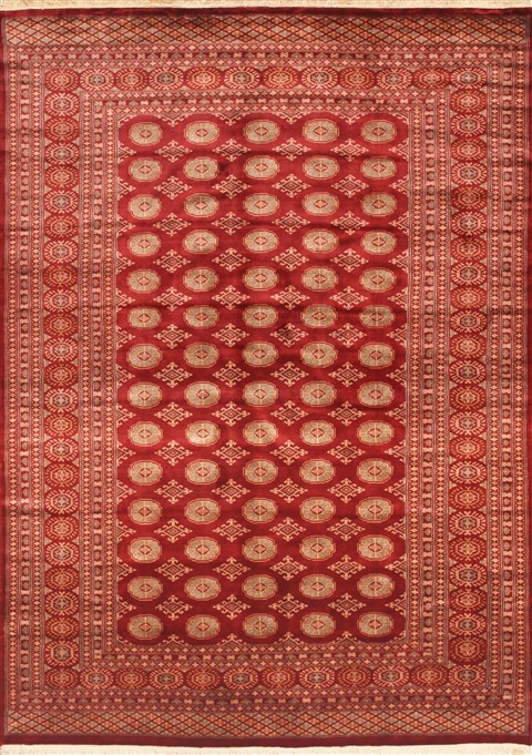 Bokhara Red Hand Knotted 611 X 911 Area Rug 100-12145 Image 0