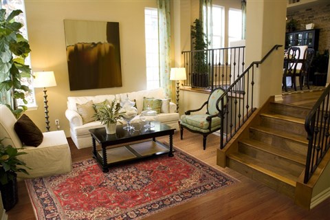 Moshk Abad Red Hand Knotted 69 X 101 Area Rug 100-12148 Image 3