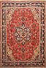 Moshk Abad Red Hand Knotted 69 X 101  Area Rug 100-12148 Thumb 0