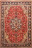Moshk Abad Red Hand Knotted 69 X 101  Area Rug 100-12148 Thumb 0