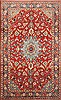 Najaf-abad Red Hand Knotted 62 X 102  Area Rug 100-12150 Thumb 0