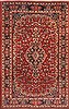 Mashad Red Hand Knotted 68 X 109  Area Rug 100-12151 Thumb 0
