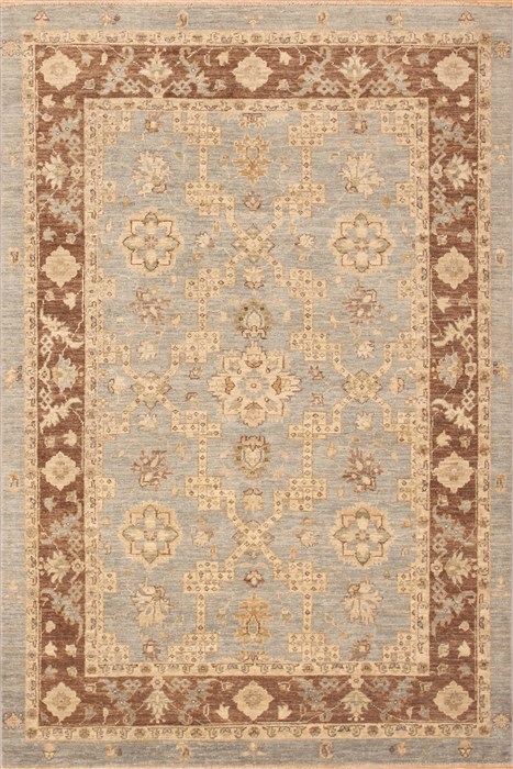 Chobi Blue Hand Knotted 50 X 75 Area Rug 100-12156 Image 0